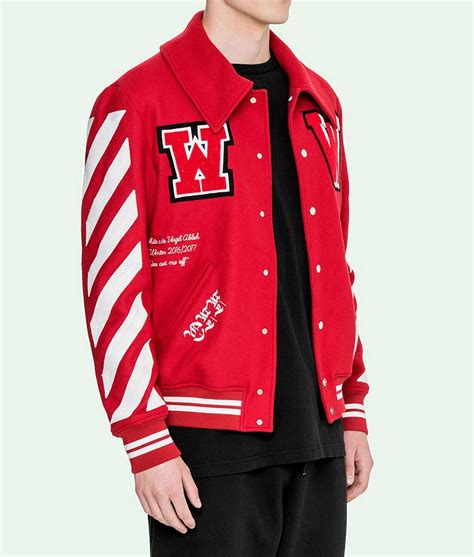 off white varsity jacket fake